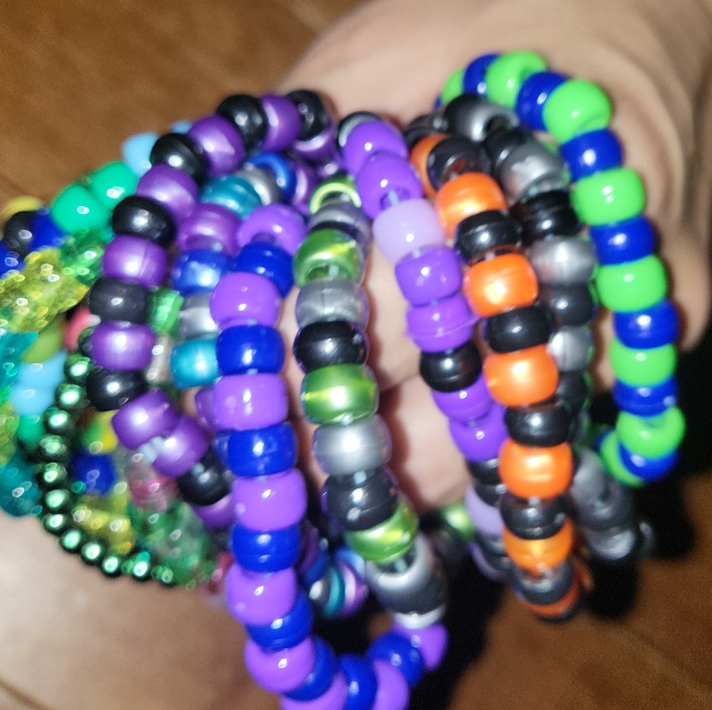 Kandi jewel bundle, Handmade jewellery, Kandi lot